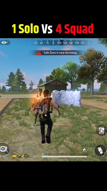 1 Solo Vs 4 Squad Gameplay | Free Fire - YouTube