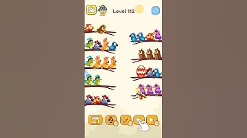 Bird sort color | Level 112... #youtubeshorts #ytshorts #shorts