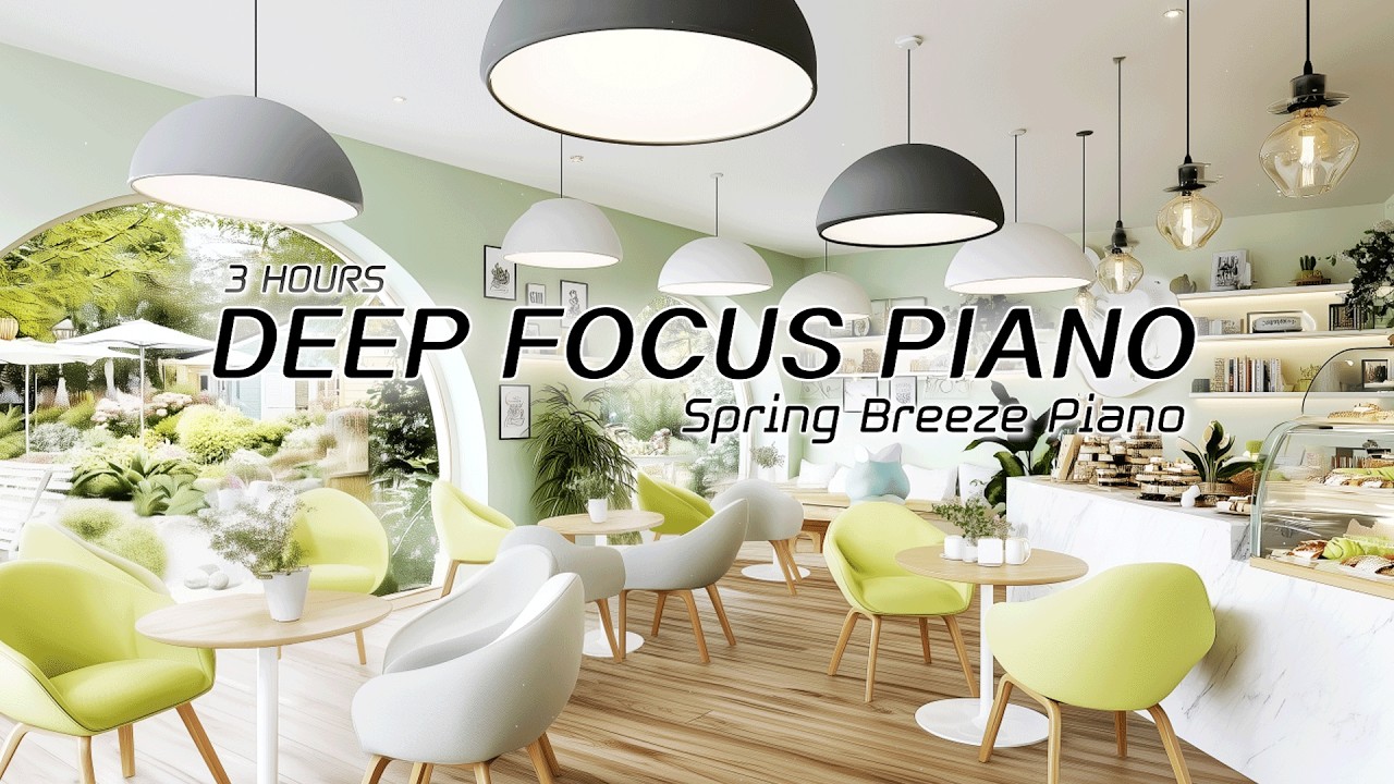 𝟑𝐡𝐨𝐮𝐫𝐬 | Spring Breeze Piano for Study & Work 💎 The Jewel of Heart-fluttering Moments