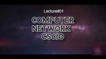 Lecture#01"Introduction of Computer Network "CS610 Computer Networks" Urdu/Hindi
