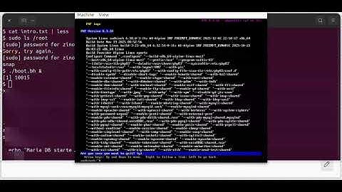 How to install LAMP (Alpine Linux, Apache, Maria DB, PHP)