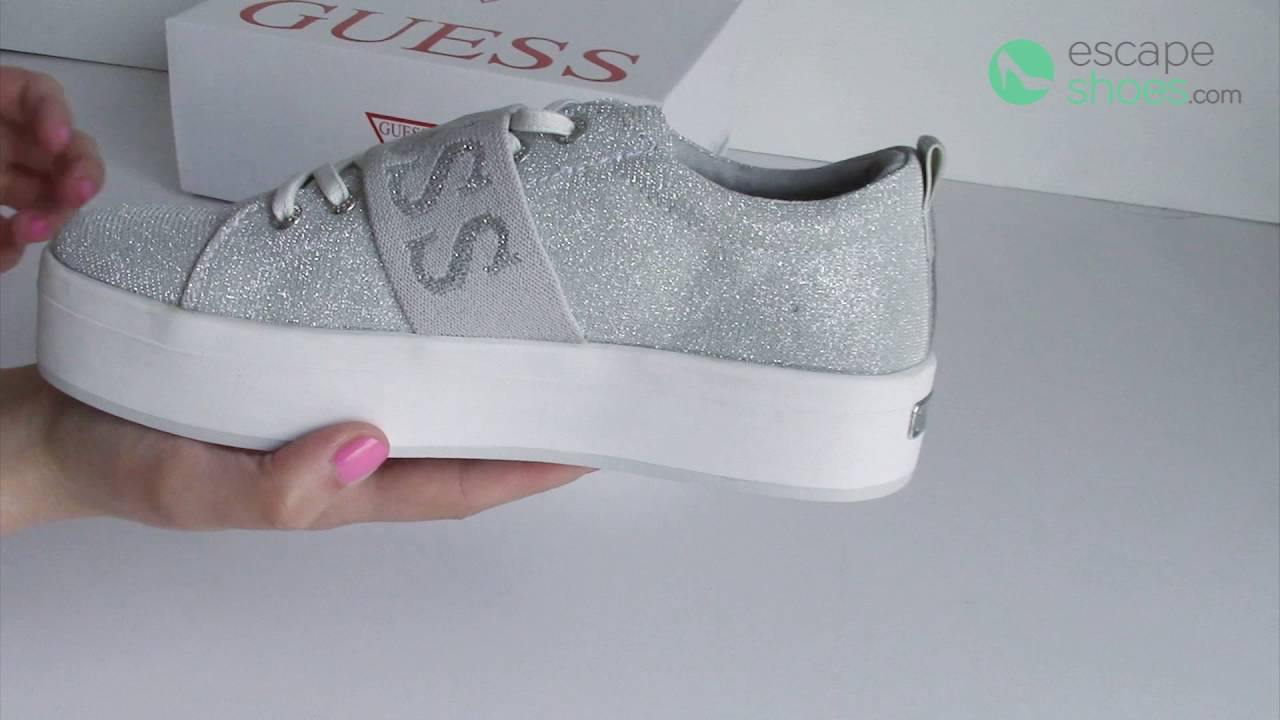 GUESS Fhelka Metallic Silver - YouTube