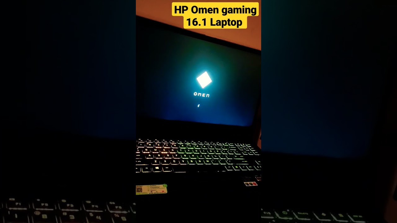 HP omen gaming 16.1 Boot up (AMD Ryzen 5 5600H) 