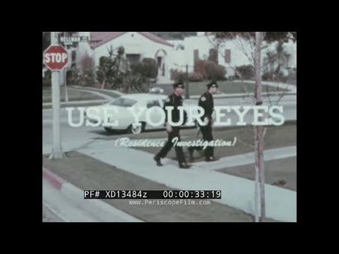 1970s POLICE TRAINING FILM    IDENTIFICATION OF NARCOTICS & ILLEGAL DRUGS  "USE YOUR EYES" XD13484z
