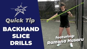 USPTA Quick Tip -- Backhand Slice Drills