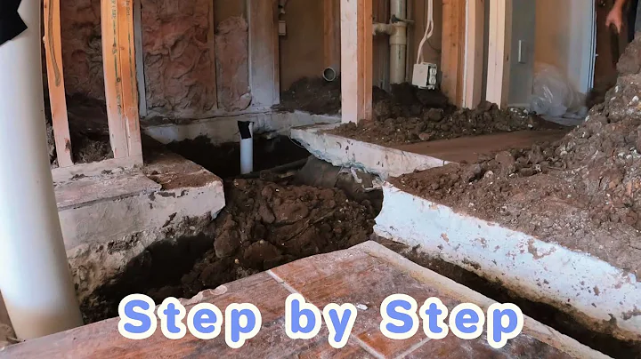 Backfilling a trench in a concrete slab after plumbing