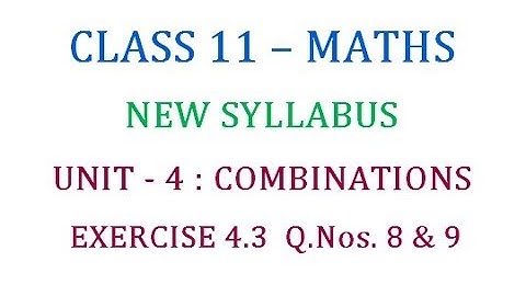 Class 11 Maths Unit 4 : Solved Problems in Exercise 4. 3 Part 4