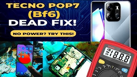 Tecno Pop 7 Dead Fix | eMMC Replacement Solution (Step-by-Step Guide)