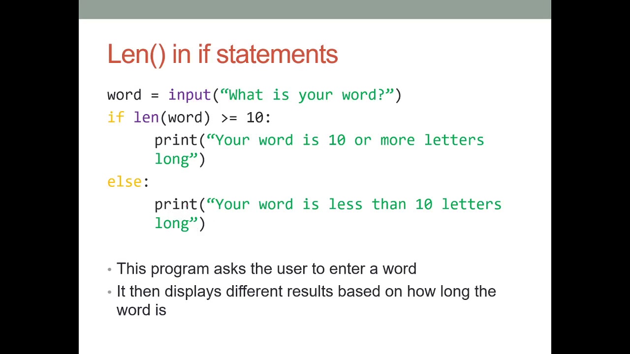 Python Lesson 16 - Length Function - YouTube