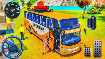 Coach Bus Offroad Driving  - Uphill Bus Simulator 3D GamePlay | Android ios Gameplay 2025