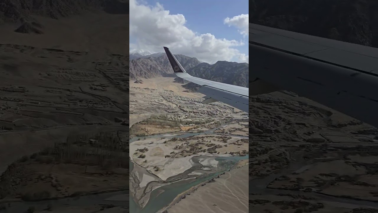 Aerial view of Leh Ladakh