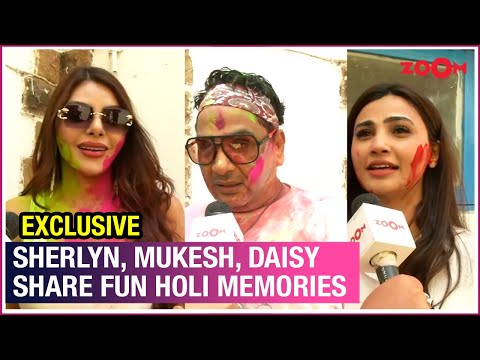 Sherlyn Chopra, Mukesh Chhabra backslashu0026 Daisy Shah share fun Holi memories at Vineet Jain’s Holi party - ZOOMTV