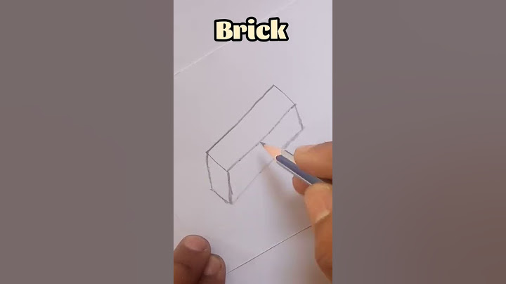 How to draw a Brick | Simple drawing #shorts