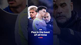 Nico O'Reilly says that Pep Guardiola is the 'best of all time' 🩵🎙️ #manchestercity #pepguardiola