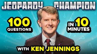 Can Ken Jennings Answer 100 Questions in 10 Minutes? | Jeopardy Trivia Challenge