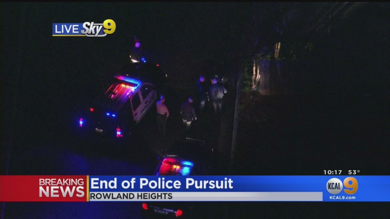 Suspected DUI Driver In Custody After Pursuit Ends In Rowland Heights ...