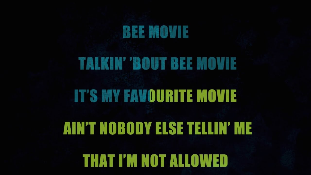 Bee Movie Society (KARAOKE for two) by Power Players - YouTube