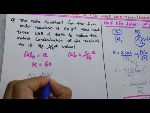 Half Life Time Of First Order Reaction x Test Yourself Solution || Chemical Kinetics.