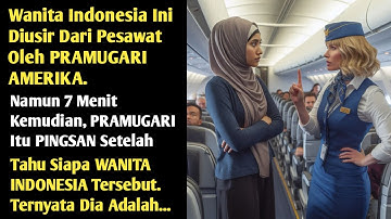 Tak Disangka ! Pramugari Amerika Itu Tiba-Tiba Pingsan Setelah Tahu Siapa Wanita Indonesia Itu