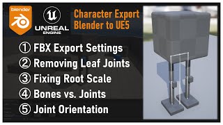[Blender to Unreal Engine 5] Correct FBX Export Settings for Characters