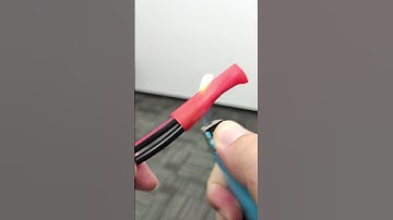 The usage method of heat shrink tubing  #diy  #electric  #electrician