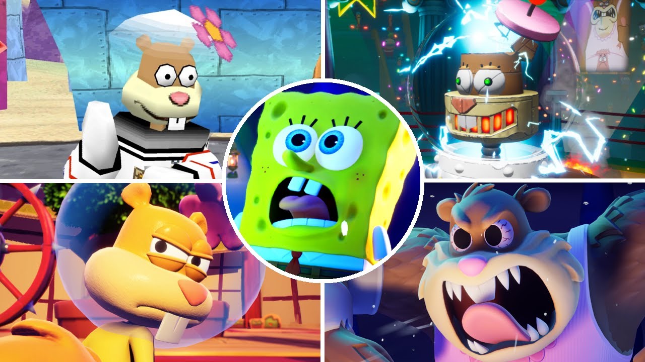 Игры о Губке Бобе — Эволюция боссов Сэнди [2003-2025]