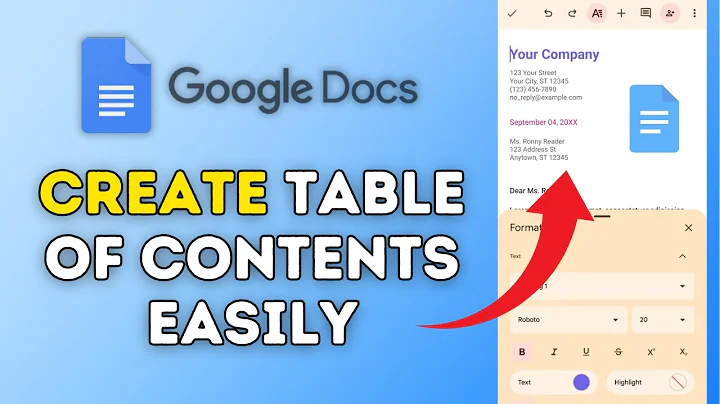 How to Create Table of Contents in Google Docs 2025?