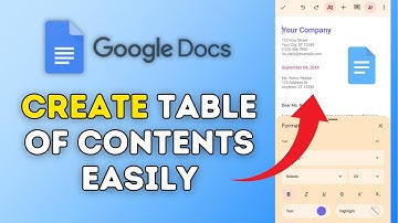 How to Create Table of Contents in Google Docs 2025?