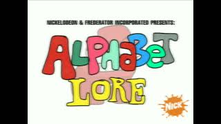 Nickelodeons Random Cartoons Alphabet Lore 2009 Pitch Pilot - Partially Foundrestored Intro