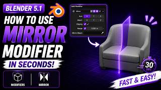 How to Use the Mirror Modifier in Blender 5.1 | Beginner Tutorial