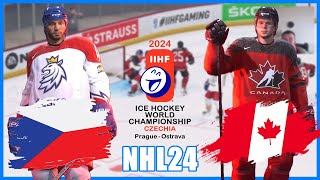 ČESKO:KANADA|MS V LEDNÍM HOKEJI 2024|NHL24|PS5