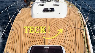 ON reprend le TECK à zéro sur notre OCEANIS 50 avec les produits TEAK WONDER Épisode 7