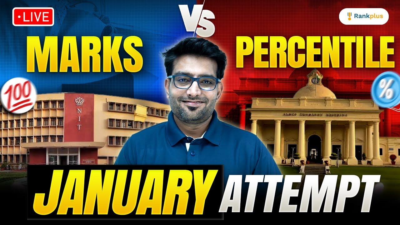 MARKS vs PERCENTILE | JEE MAINS 2024 | January Attempt | Ashwani Tyagi ...