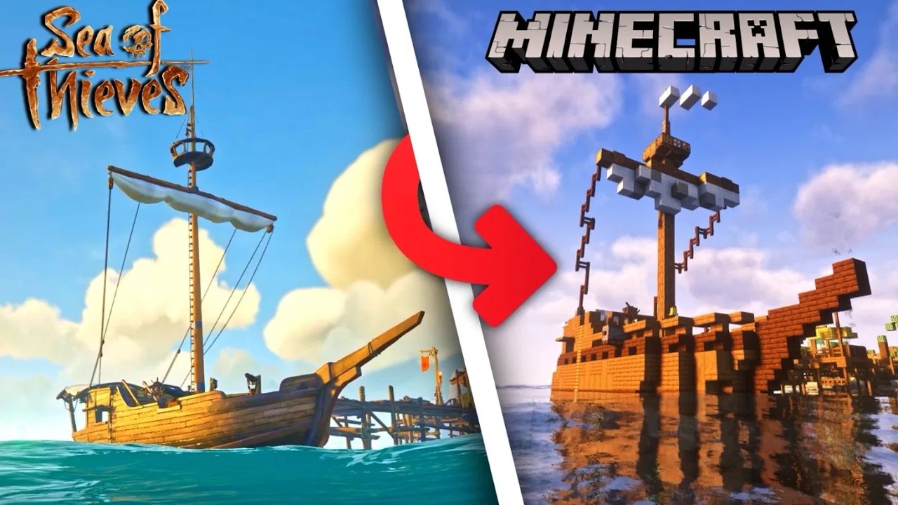 I Built Sea Of Thieves In Minecraft