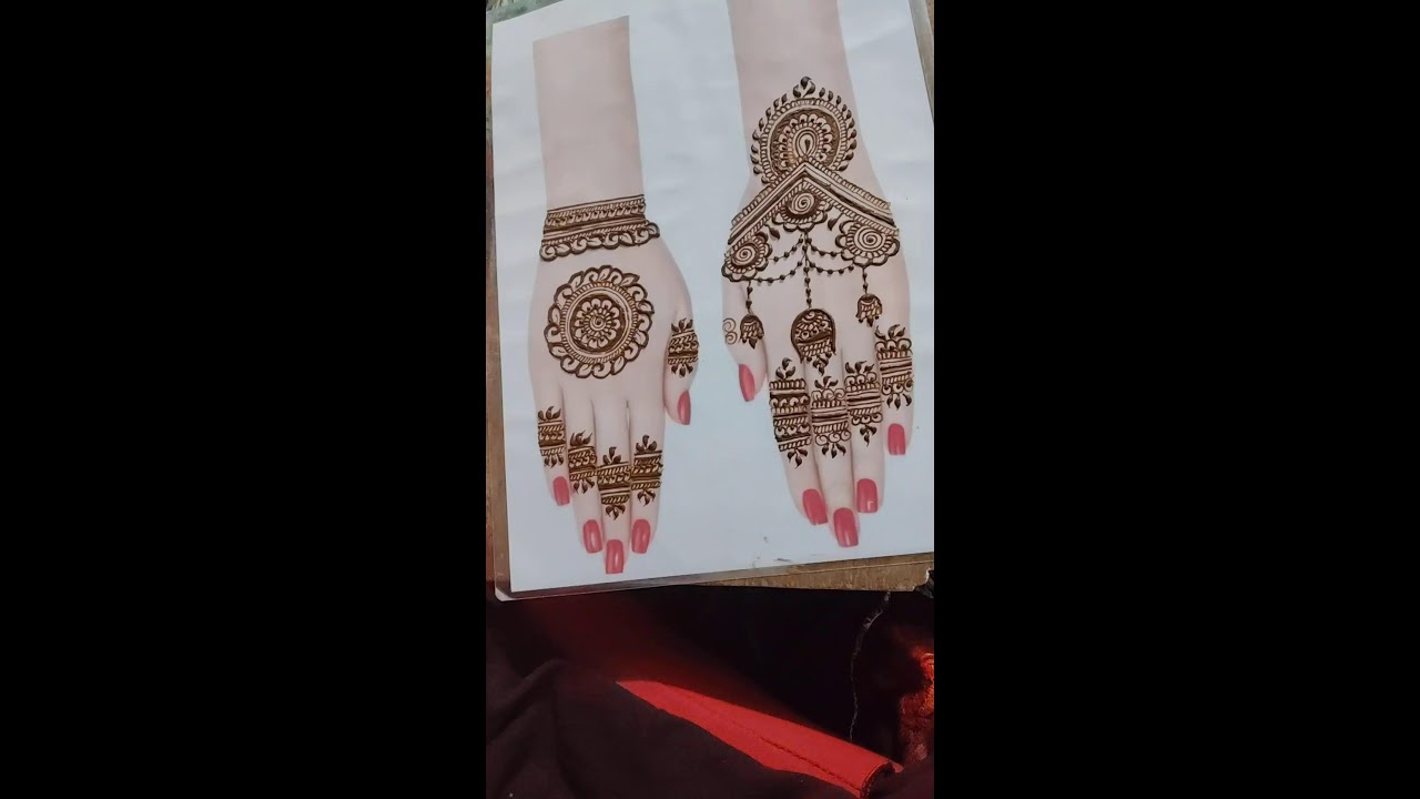 Simple and easy mandala design in hand