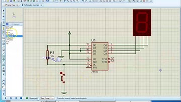 Proteus Video 10 -  BCD UP/DOWN Counter output to seven segment display