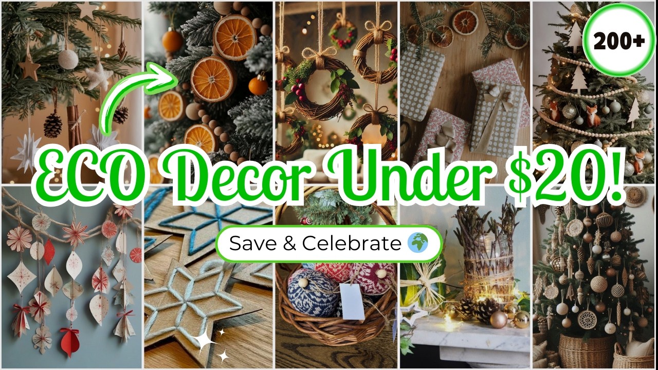 200+ Eco Friendly Christmas Decorations for a Sustainable & Green Holiday 2024