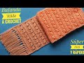 Bufanda Tejida a Crochet(Tutorial)Cómo Tejer Bufanda/Chalina a Crochet Paso a Paso.