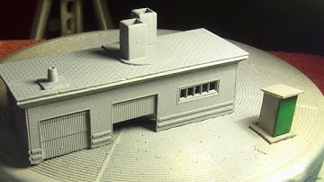 Model Railway Shed, Made From Scrap Parts