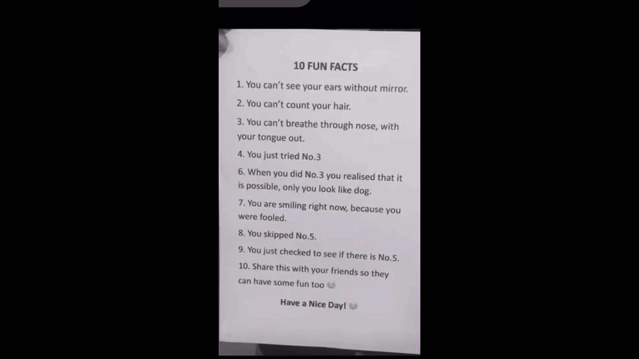 10 FUN FACTS Shorts Youtube
