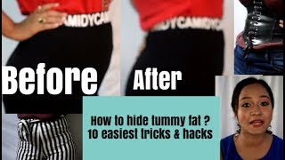 how to hide belly fat in a tight dress | 10 styling tips to help hide your tummy