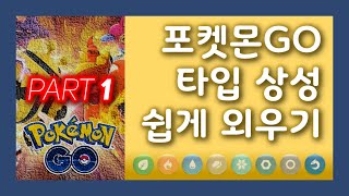 포켓몬GO 타입 상성 공략 Part 1 (약점 쉽게 외우기)