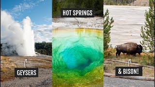 Yellowstone National Park Day 1: Old Faithful, Grand Prismatic Spring, & Fairy Falls