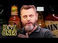 Nick Offerman Gets the Job Done While Eating Spicy Wings | Hot Ones