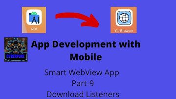 Smart WebView App Part-9. How to add download listeners in webView app. Aide