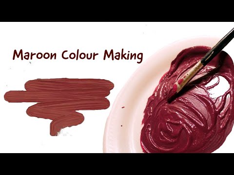 Maroon Colour Making, How to make Maroon Colour