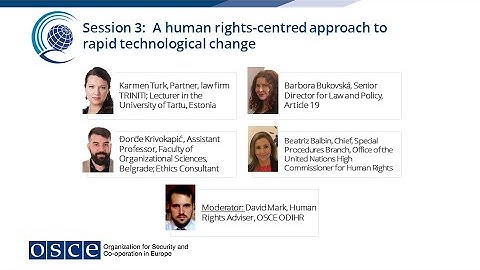 OSCE Security Days 2019 - Session 3