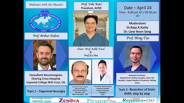 ACNS Webinar - April 24 - Trigeminal Neuralgia & Step by Step Surgery for AVM