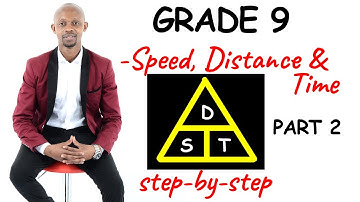 Speed, Distance and Time-Grade 9 Mathematics Part 2