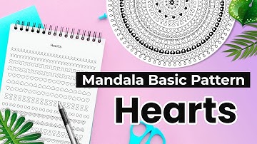 Elements of Mandala "Hearts" || Mandala basic patterns for beginners || How to draw Mandala